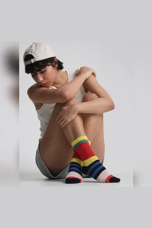 ONLY Pack Of 3 Printed Mid Length Socks