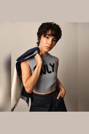 ONLY Grey Knitted Top