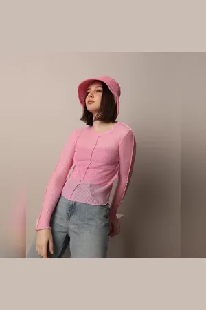 ONLY Pink Rib-Knit Top