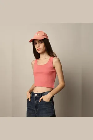 ONLY Pink Ribbed Vest Top