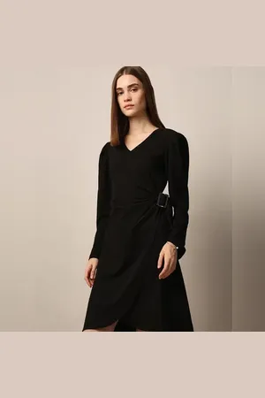 ONLY Black Wrap Dress