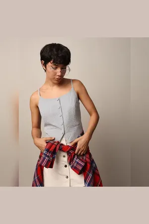 ONLY White Strappy Waistcoat Top