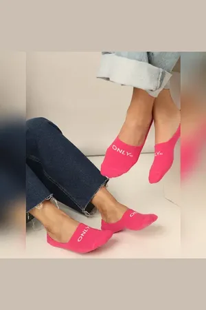 ONLY Pink Pack Of 3 No Show Socks