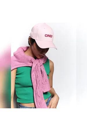 ONLY Light Pink Logo Print Cap