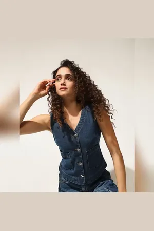ONLY Blue Denim Vest