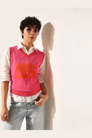 ONLY Pink Knitted Vest Top