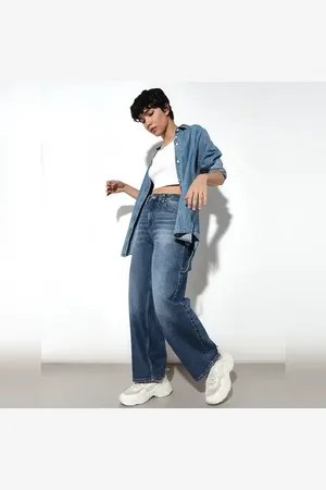 ONLY Blue High Rise Skater Fit Jeans
