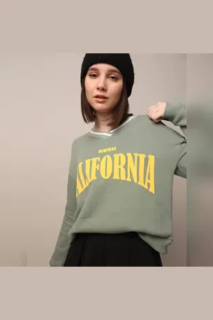 ONLY Green Printed Sweatshirt
