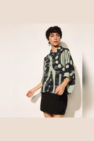 ONLY Black Printed Viscose Shirt