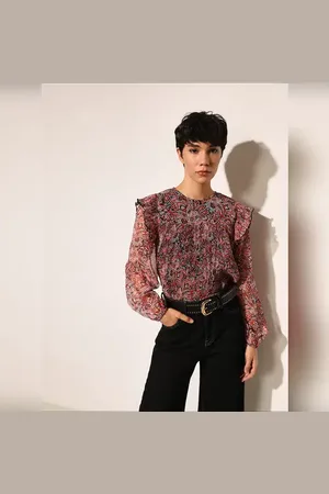 ONLY Multi-Colour Printed Chiffon Top