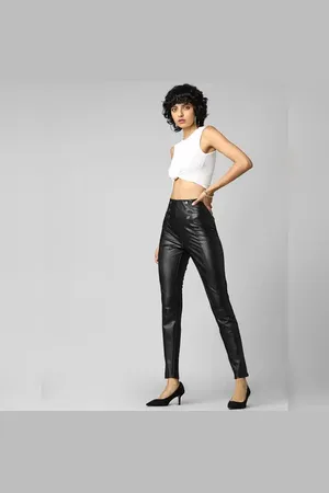 ONLY Black High Rise Faux Leather Leggings