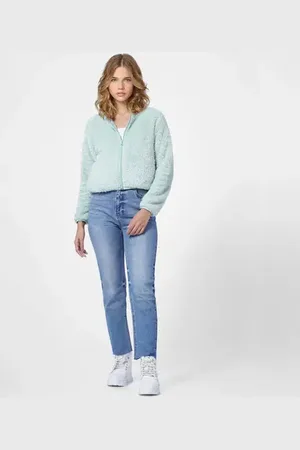 ONLY Green Teddy Jacket