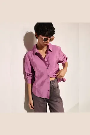 ONLY Purple Boxy Fit Shirt