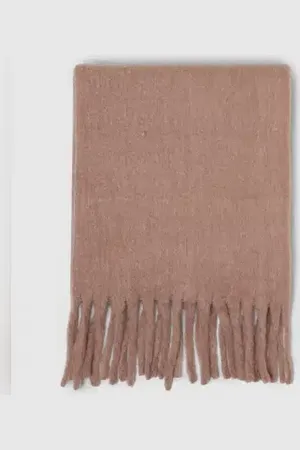 ONLY Brown Brushed Scarf