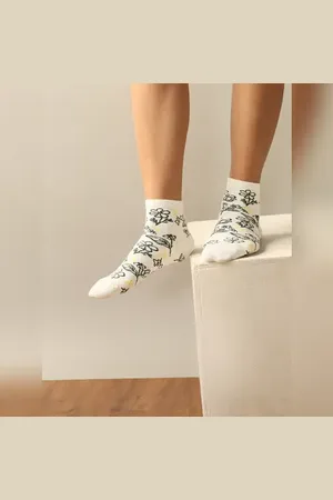 ONLY Pack Of 2 Printed Ankle Length Socks