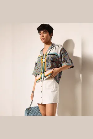ONLY Multi-Colour Printed Viscose Shirt