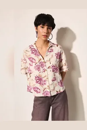 ONLY White Floral Shirt