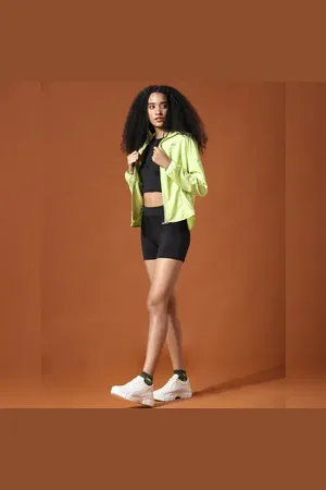 ONLY Green High Neck Training Jacket