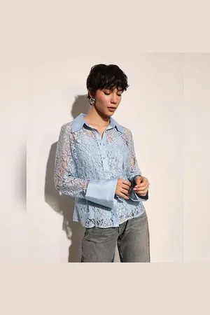 ONLY Blue Lace Shirt