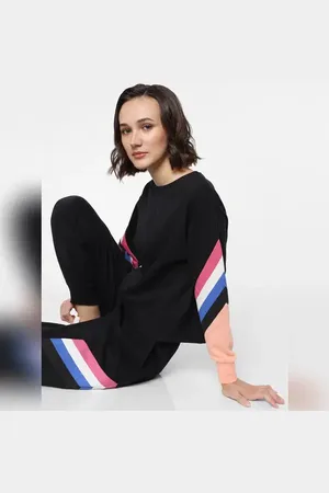 ONLY Black Striped Sweatshirt