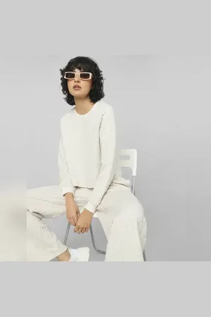 ONLY Beige Structured Co-ord Sweatshirt