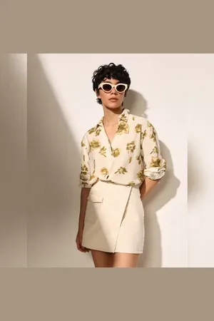 ONLY Beige Floral Print Shirt
