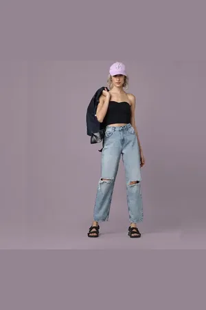 ONLY Black Ribbed Tube Top