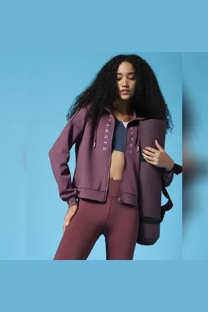 ONLY Purple High Neck Training Jacket