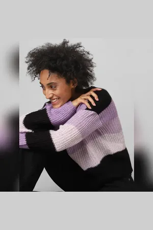 ONLY Purple Colourblocked Pullover