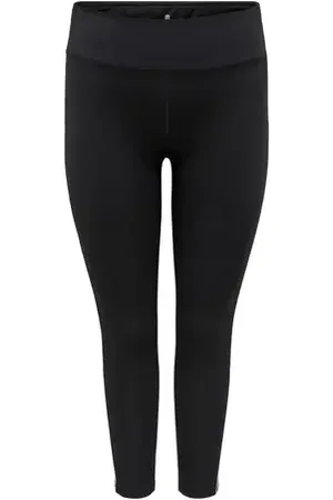 ONLY CURVY Black High Rise Training Tights