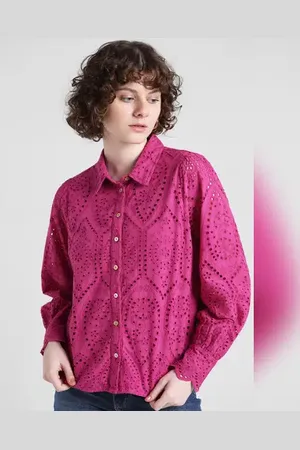 ONLY Pink Schiffli Shirt