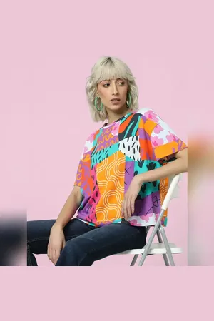 ONLY Green Printed Boxy Fit T-shirt