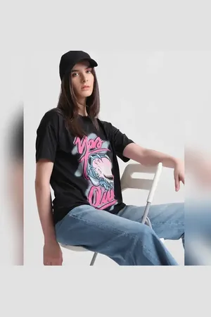 ONLY X Rick And Morty Black Graphic Print T-shirt