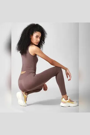 ONLY ONLY Brown High Rise Co-ord Training Tights