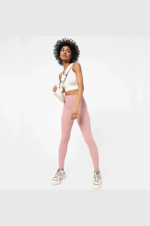 ONLY Pink Seamless Ribbed Leggings
