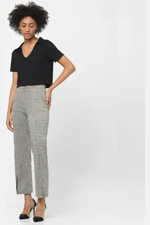 ONLY Black Houndstooth Print Leggings