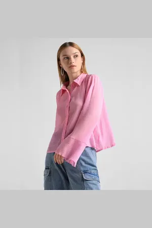 ONLY Light Pink Crinkled Shirt