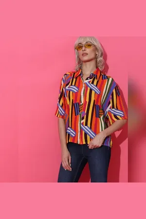 ONLY Multi-Coloured Printed Crepe Shirt