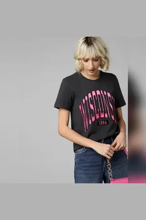 ONLY Black Text Print T-shirt