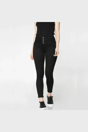 ONLY Black High Waist Ankle Length Skinny Fit Jeggings