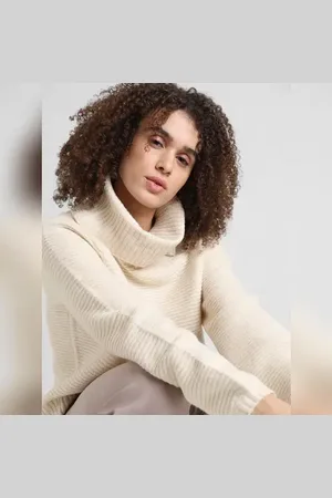 ONLY Beige Roll-Neck Pullover