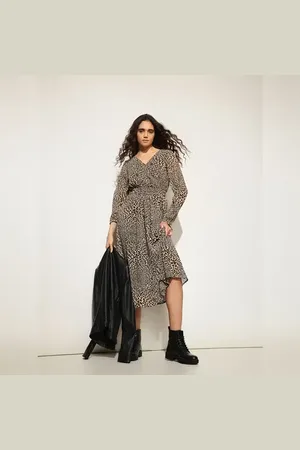 ONLY Dark Brown Animal Print Dress