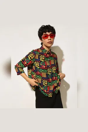 ONLY Black Printed Shirt