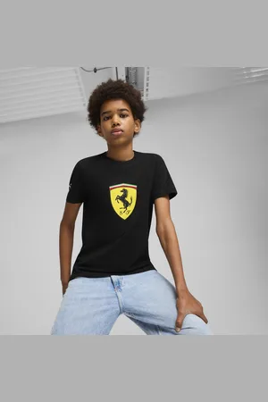 PUMA Scuderia Ferrari Race Colored Big Shield Motorsport Youth Tee