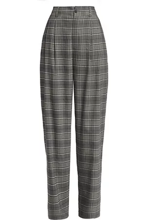 Women Checked Trousers  Buy Women Checked Trousers online in India