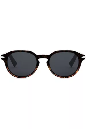 DIOR Round Mirrored Black Sunglasses – luxurysales.in