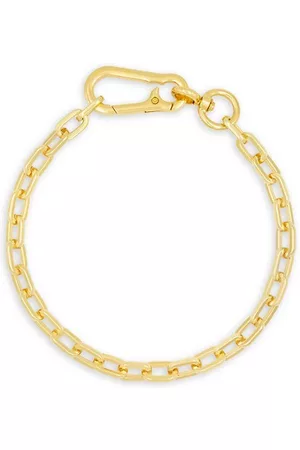 logo-engraved rolo-chain necklace, DARKAI