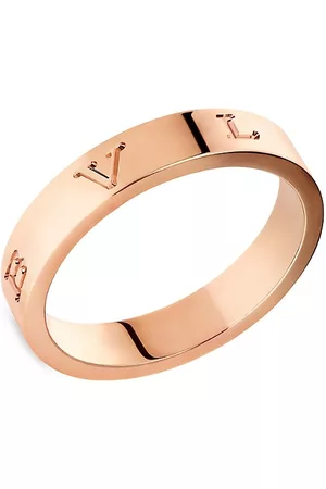 Bvlgari Rings - 18K Rose Gold Logo Ring