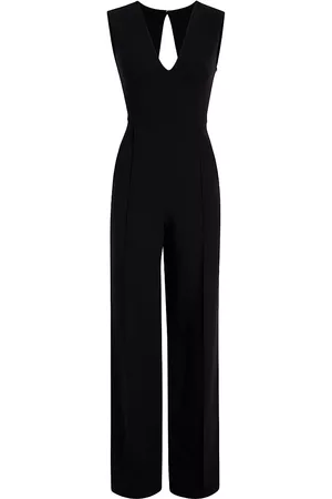 Another Tomorrow Women Jumpsuits - Wool-Blend Sleeveless Jumpsuit