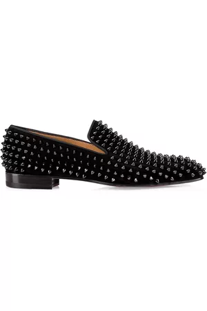 Muloman Leather Slippers in Black - Christian Louboutin